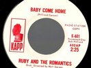 Ruby & the Romantics  Baby Come home  MINT