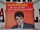 Elvis Presley 45 Record 47-9600 We Call on Him / You'll Never Walk Alone PROMO