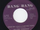 funk 45 WILLIAM CUMMINGS Your Soul Searching Love BANG BANG VG++ HEAR reissue