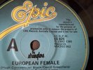 The Stranglers Australian / Aus European Female Promo 7” Rare