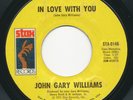 JOHN GARY WILLIAMS In Love With You / My Sweet Lord STAX Rare 70s Soul 45 Hear