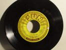 1956 JOHNNY CASH SUN 45 RPM- I WALK THE LINE/GET RHYTHM- SUN 241.  VG+