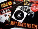 PUBLIC ENEMY Don't Believe Hype VINYL 45 + PATCH Rap Hip Hop + Rebel Without 7