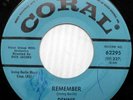 DENNIS and the EXPLORERS vg++ CORAL 45 REMEMBER b/w EVERY ROAD I walk alone e153