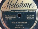 BIG BILL BROONZY MELOTONE 351031 BLUES 78 RPM E