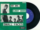 the SMALL FACES Hey Girl / Almost Grown (1966 BELGIUM DECCA PS VINYL SINGLE 7
