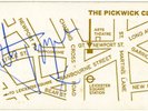 Rolling Stones Mick Jagger Autographed Pickwick Club London Business Card (UK)