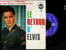 ELVIS PRESLEY.Le retour d'Elvis.RARE FRENCH EP.Army suit.RCA blue label