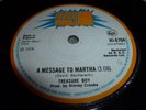 TREASURE BOYS-A Message To Martha VINYL 7