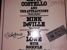 Elvis Costello, Nick Lowe, Dave Edmunds - signed yellow vinyl 12