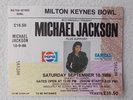 1988 Michael Jackson Bad World Tour Milton Keynes Bowl Unused Ticket