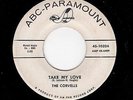 RARE PHILLY 2 SIDED DOOWOP-CORVELLS-ABC-PARAMOUNT 10324-TAKE MY LOVE/DAISY