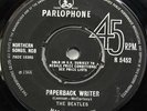 BEATLES 1966 UK Parlophone 45 - Paperback Writer  - THIN / NARROW TYPESET FONT