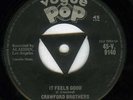 VOGUE LABEL CRAWFORD BROTHERS IT FEELS GOOD 1959 TRI CENTRE R&B ROCKER