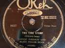 Okeh 8657 Lonnie Johnson TWO TONE STOMP  - hot guitar solos V++ 78 rpm 1928