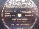 COW COW DAVENPORT 78 BRUNSWICK 80022 COW COW BLUES