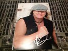 BRIAN JOHNSON ACDC HAND SIGNED 12 X 8 PHOTO LEAD SINGER RARE AC DC BACK IN BLACK
