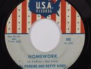 R&B Soul 45 PERKINS & BETTY BIBBS Homework USA HEAR