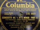 DX 807-09 Bruch Violin Concerto No. 1 / Campoli / Goehr 3 x 78rpm