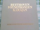 BEETHOVEN 9 SYMPHONIEN KARAJAN BERLINER PHILHARMONIKER BOX 9 LP + POSTER + LIBRE