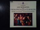 BACH SONATAS FOR CELLO & HARPSYCHORD FOURNIER RUZICKOVA ERATO STEREO FRANCE LP