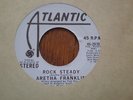 Aretha Franklin 45 Rock Steady ATLANTIC PROMO