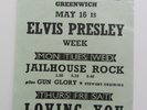 ELVIS PRESLEY ORIGINAL 1957 UK FLYER  FOR JAILHOUSE ROCK LOVING YOU