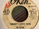 Northern Soul Ted Taylor Okeh Promo 4-7198 
