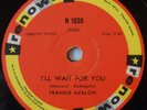 FRANKIE AVALON - WHAT LITTLE GIRL - I'LL WAIT FOR YOU - SOUTH AFRICA 78 RPM - EX