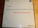 GRUMIAUX Bach Sonatas Partitas Violin Solo 3-LP-Box Philips AY