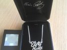elvis presley sterling silver necklace in box by signature product