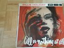 Original Billie Holiday LP All or Nothing at All   Verve trumpet label