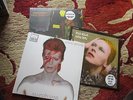DAVID BOWIE-3 LP'S-SEALED-HUNKY DORY-GOLD/ZIGGY GOLD/ALADDIN SANE-SILVER WAX
