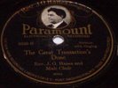 Paramount Electric Era Picture Label 78 3068 - Rev J O Hanes Country Preacher