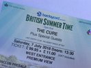 The Cure - 1 ticket PREMIUM VIEW - Hyde Park BST - 7 July 2018
