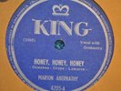 78 RPM RECORD BY MARION ABERNATHY-HONEY,HONEY,HONEY / UNDECIDED