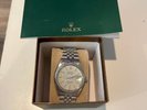 Montre Automatique Homme Rolex Datejust 36 mm en acier inoxydable argent