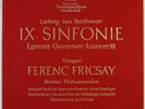 FERENC FRICSAY BEETHOVEN SYMPHONY NO.9 DGG 1958 STEREO 2LP SLPM 138002/003 NM