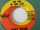 NANCY WILSON - THE END OF OUR LOVE / FACE IT GIRL IT'S OVER -CAPITOL 2136. VG++
