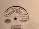 ELVIS PRESLEY--ALL SHOOK UP/ THATS WHEN YOUR HEARTACHES BEGIN 78 REPRO VINYL NEW