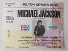 1988 Michael Jackson Bad World Tour Milton Keynes Bowl Unused Ticket