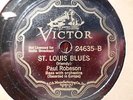 1934  PAUL ROBESON Negro Bass ST LOUIS BLUES Wagon Wheels  LONDON 78