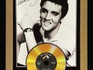 ELVIS PRESLEY SIGNED PHOTOGRAPH WITH CHOICE OF GOLD DISC GIFT SOLID OAK FRAME