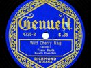 RAGTIME - FRANK BANTA on E / E- 1921 Gennett 4735 - Wild Cherry Rag / Cubist
