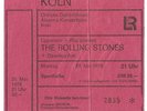 The Rolling Stones   In Concert 1976   Ticket / Konzertkarte / Eintrittskarte