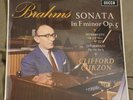 CLIFFORD CURZON Brahms: Piano Sonata DECCA Orig UK SXL 6041 wbg 1963 ED1