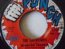 WINSTON FRANCIS - Too Experienced / JACKIE MITTOO - Mule Jerk   7