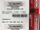 Taylor Swift Reputation Tour seated tickets 2 available Manchester Etihad Stadiu