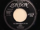 HARVEY and the MOONGLOWS Ten Commandments of Love Mean Blues London UK Hear  45