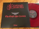 SAXON The Eagle Has Landed Live 2xLP RED VINYL Metal NWOBHM EX+